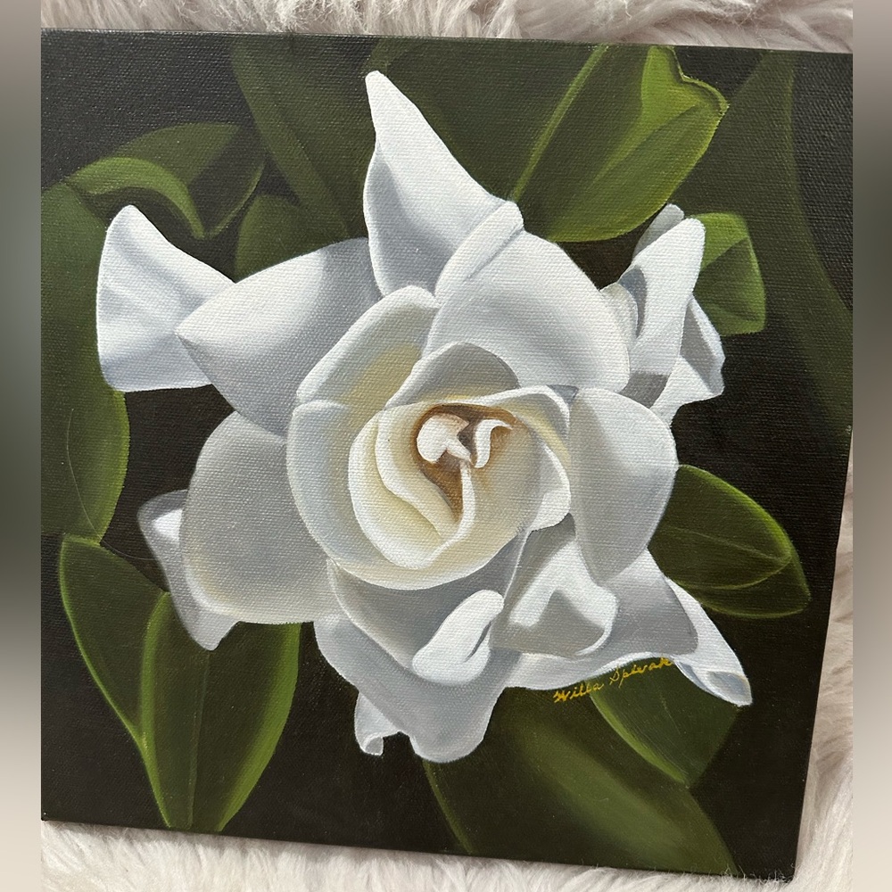 Beautiful canvas oil painting signed Willa SPIVAK